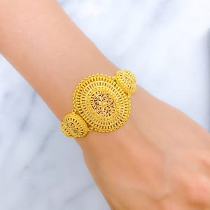 Floral Oval Statement Bracelet