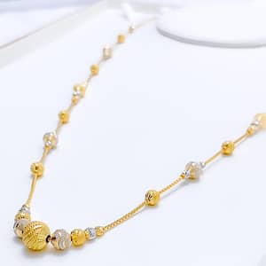 Jazzy Elongated Orb Chain 24″
