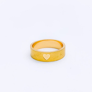 Modern Smooth Finish Heart Band
