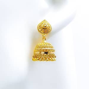 Posh Flower Lined Earrings