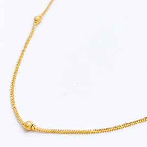 Beaded Fox Chain 16″