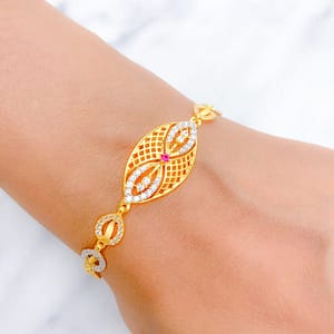 Ritzy CZ Link Bracelet
