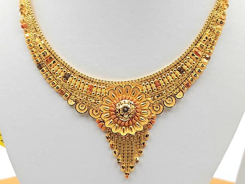 Gold Set ( Necklace with Jhale ) - Image 2