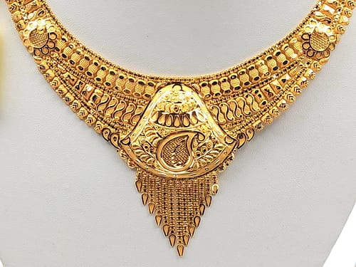 Gold Set ( Necklace with Jhale ) - Image 2