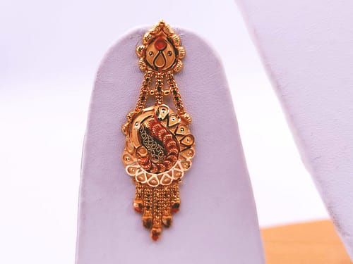 Gold Set ( Necklace with Jhale ) - Image 4