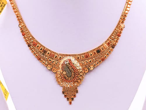 Gold Set ( Necklace with Jhale ) - Image 2