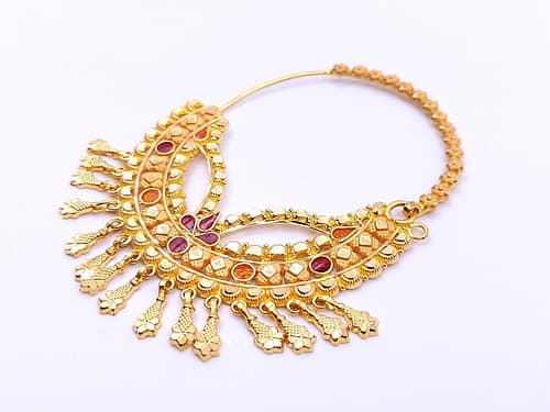 Gold Bridal Nath - Image 3