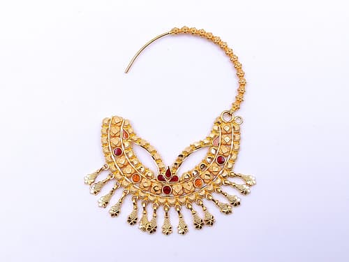 Gold Bridal Nath - Image 2