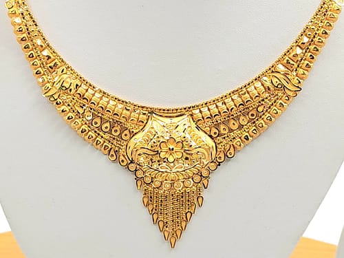 Gold Set ( Necklace with Jhale ) - Image 2
