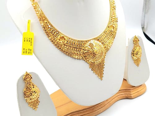 Gold Set ( Necklace with Jhale ) - Image 4