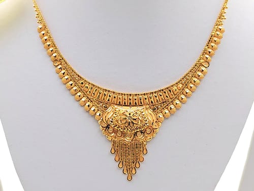 Gold Set ( Necklace with Jhale ) - Image 2