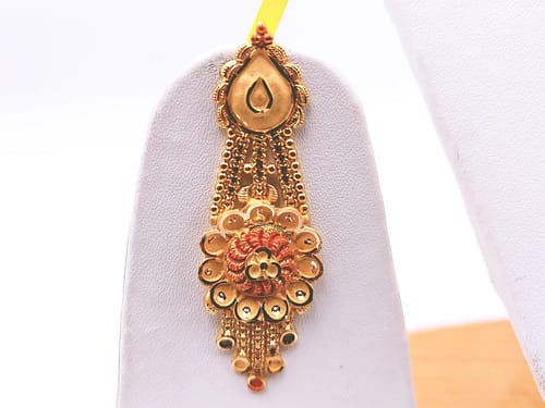 Gold Set ( Necklace with Jhale ) - Image 3