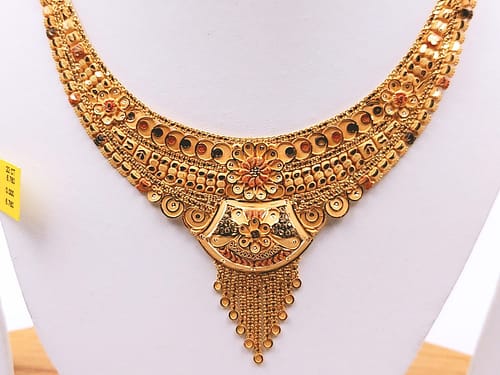 Gold Set ( Necklace with Jhale ) - Image 2