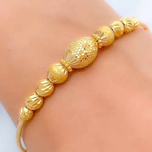 Sparkling Beaded Bangle Bracelet - Image 2
