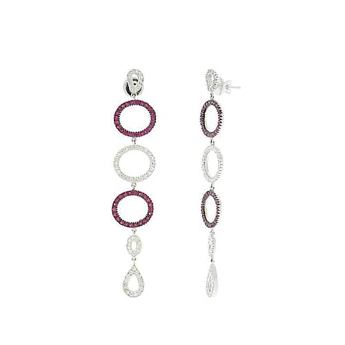 Ruby & Diamond Earrings - Image 3