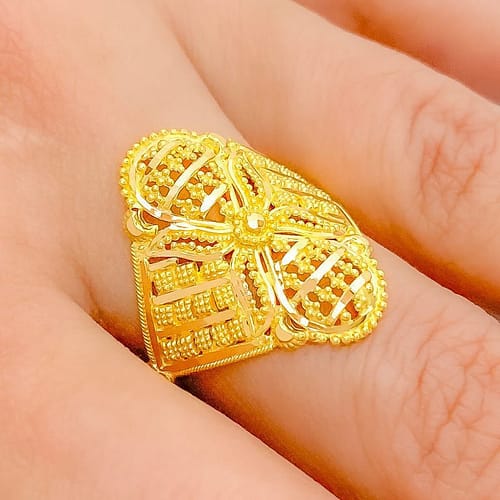 Gorgeous Fancy Jali Ring - Image 3