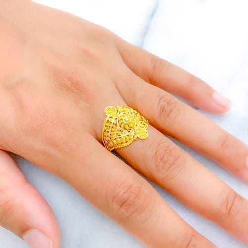 Dressy Unique Paisley Ring - Image 4
