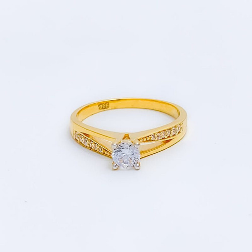 Dainty Evergreen CZ Ring