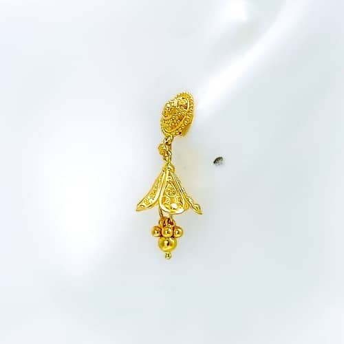 Petite Open Flower Earrings - Image 2