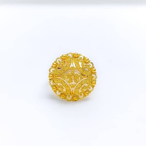 Decorative Bright Dome Ring