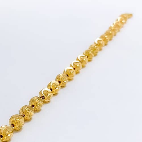 Leaf Accented Orb Bracelet - Image 4