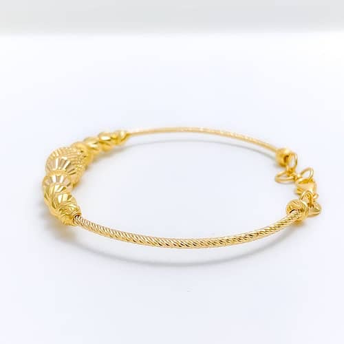 Sparkling Beaded Bangle Bracelet - Image 4