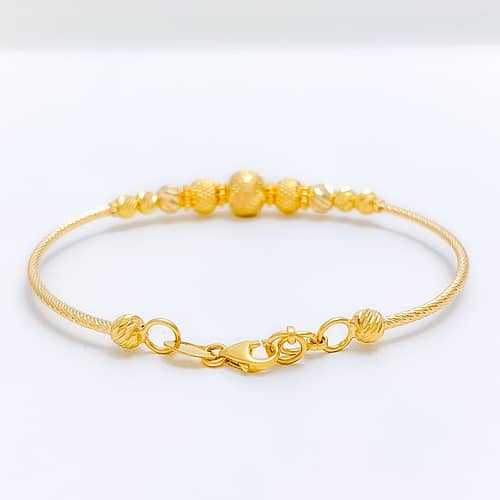 Sophisticated MultiBead Bangle Bracelet - Image 4