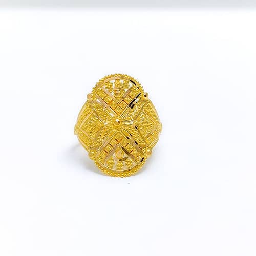 Elongated Bold Oval Ring