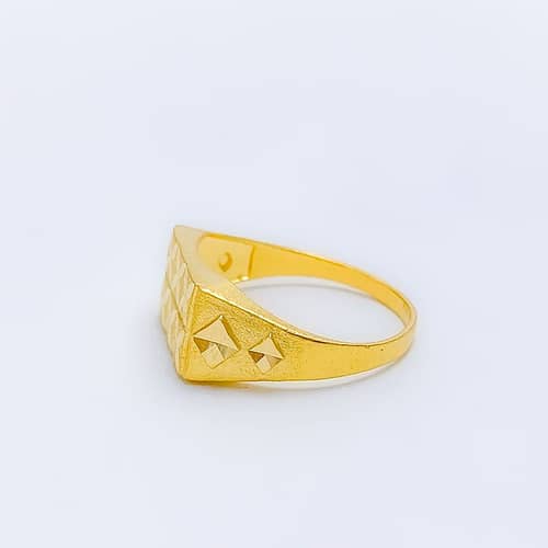Ritzy Dual Finish Men's Ring - Image 2