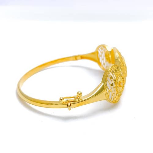 Stunning Striped Dome Bangle Bracelet - Image 5