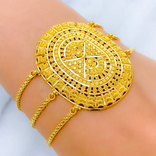 Oval Dome Statement Bracelet - Image 2