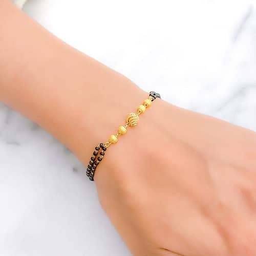 Shimmering TwoChain Orb Bracelet