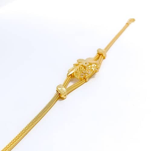 Elegant CZ Accented Bracelet - Image 4