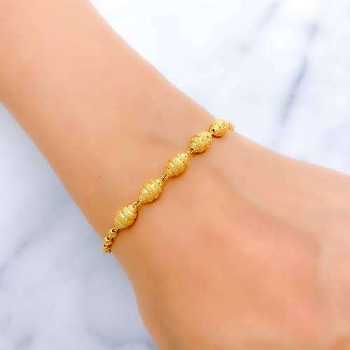 Decorative Oval Bead Bracelet - Image 3