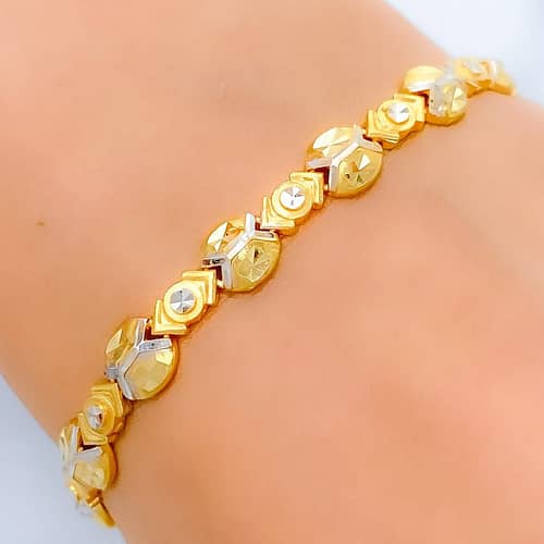 Distinct TwoTone Omega Bracelet - Image 2