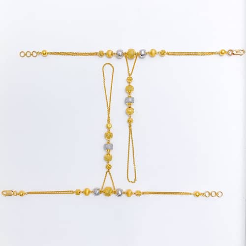 Contemporary Graduated Bead Pachangala Pair - Image 4