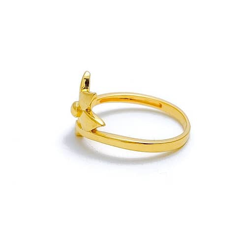 Reflective Open Flower Ring - Image 5