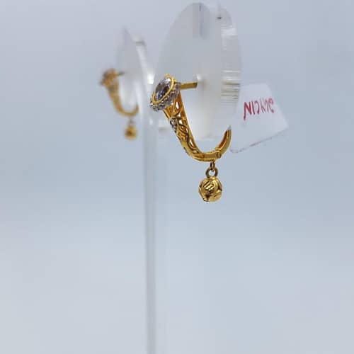 Uniquely Designed Scarlet Gold Bali Pair - Image 4
