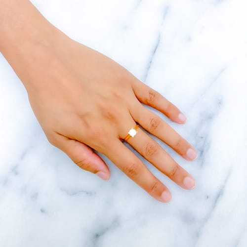 Sleek Sophisticated CZ Solitaire Ring - Image 2