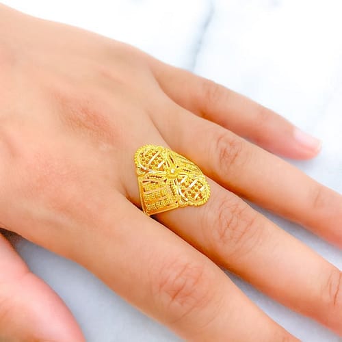 Gorgeous Fancy Jali Ring - Image 2