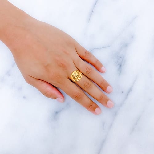 Dainty Bright Heart Adorned Ring - Image 2