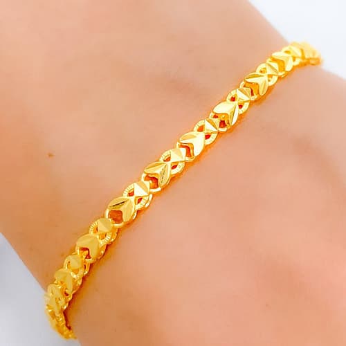 Dainty Intricate Link Bracelet - Image 2