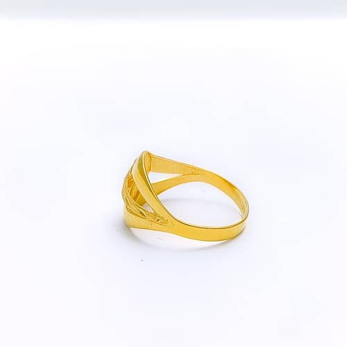 Timeless Etched Motif Ring