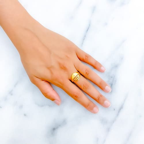 Mod Bright Triangle Ring - Image 4