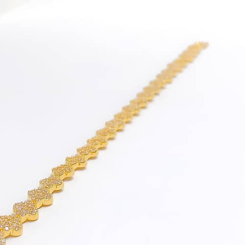 Fancy Clover CZ Bracelet - Image 4