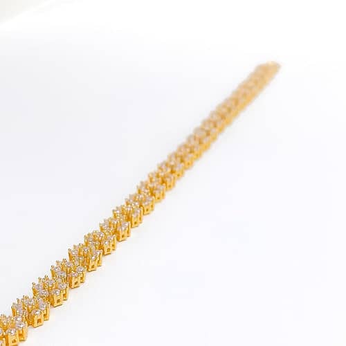 Exclusive Floral CZ Tennis Bracelet - Image 5