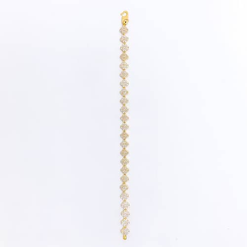 Fancy Clover CZ Bracelet - Image 5