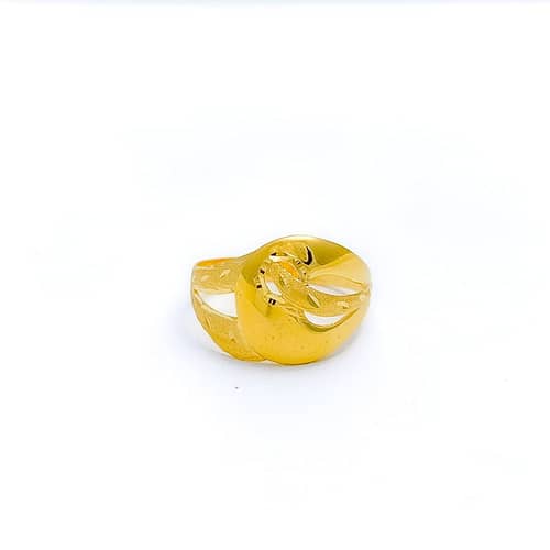 Timeless Etched Motif Ring - Image 5