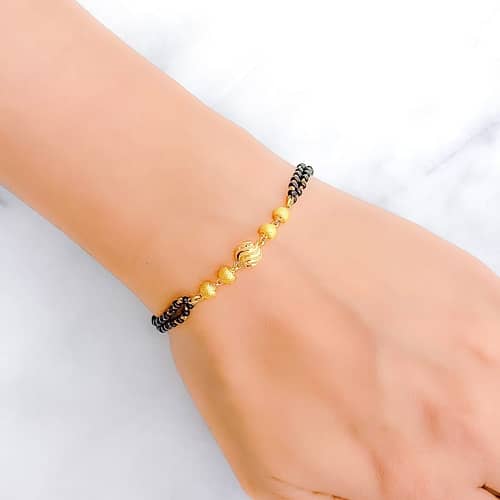Shimmering TwoChain Orb Bracelet - Image 3