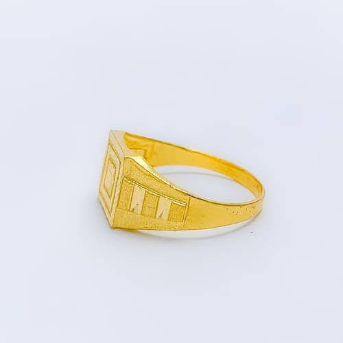 Reflective Faceted Men's Ring